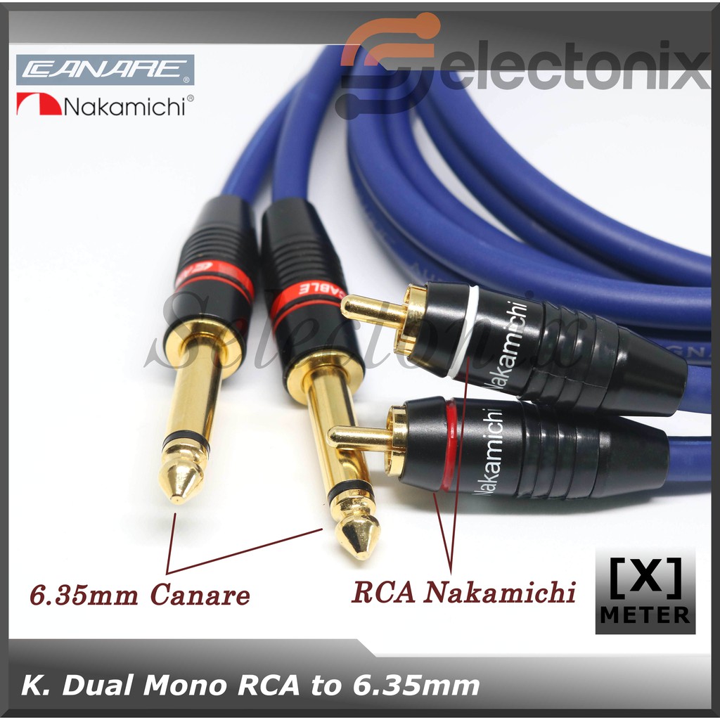 Kabel Dual Mono RCA to AKAI / 6.35mm [Request]