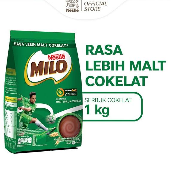 

Milo Activ-Go Susu Coklat Tinggi Zat Besi Kemasan Pouch 1 Kg