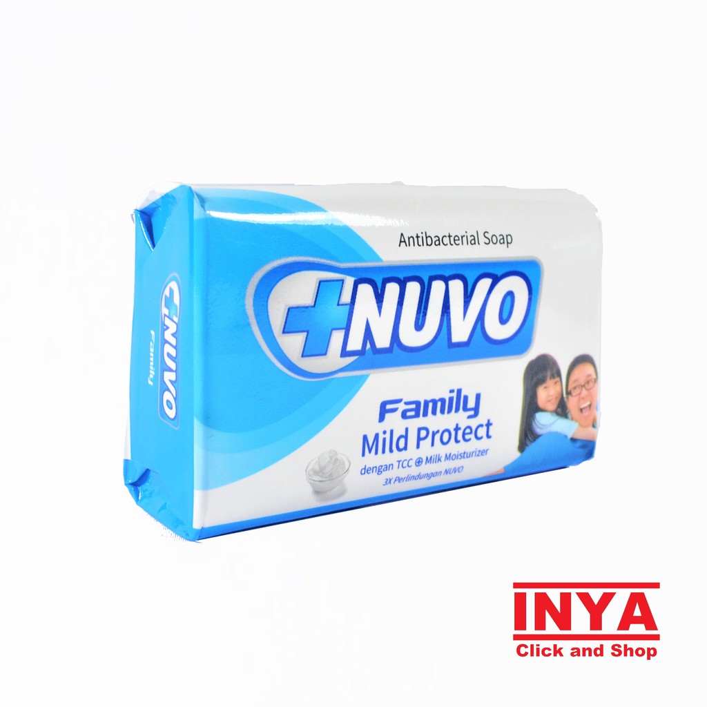 NUVO FAMILY MILD PROTECT ANTIBACTERIAL SOAP 76gr - Sabun Batang