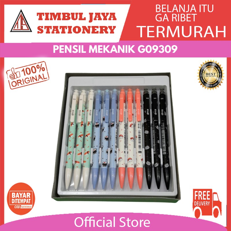 

Pensil mekanik / mechanical pencil tizo fancy cute G09309 isi 24pcs