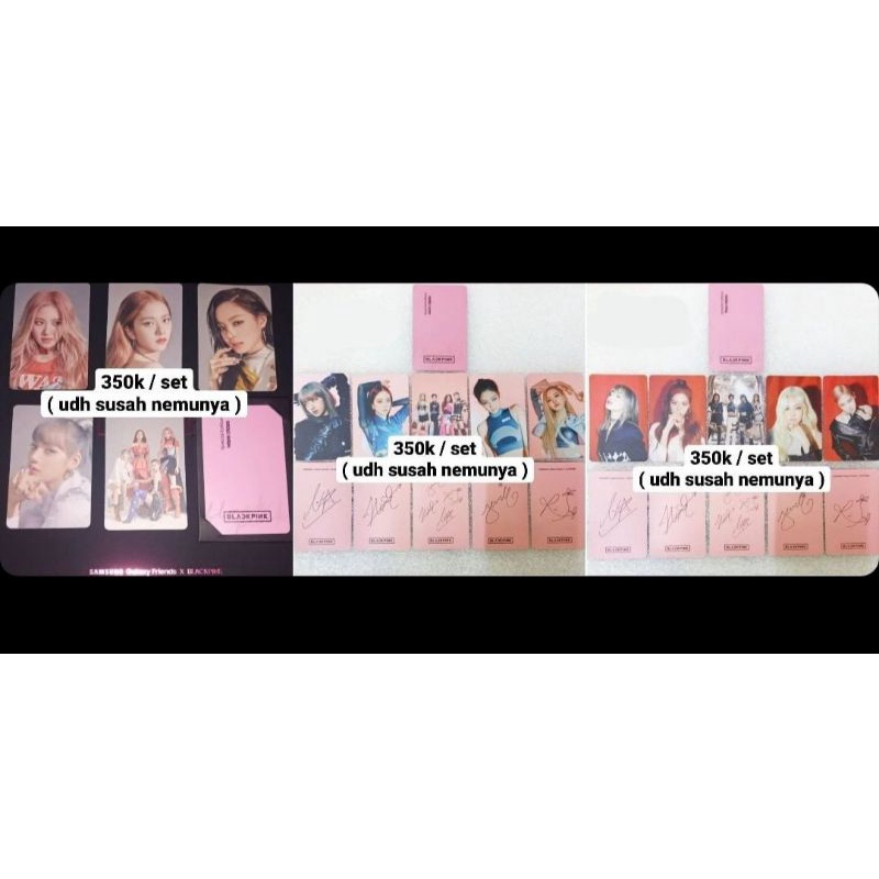 BLACKPINK Samsung Galaxy A80 Limited Edition - Photocard
