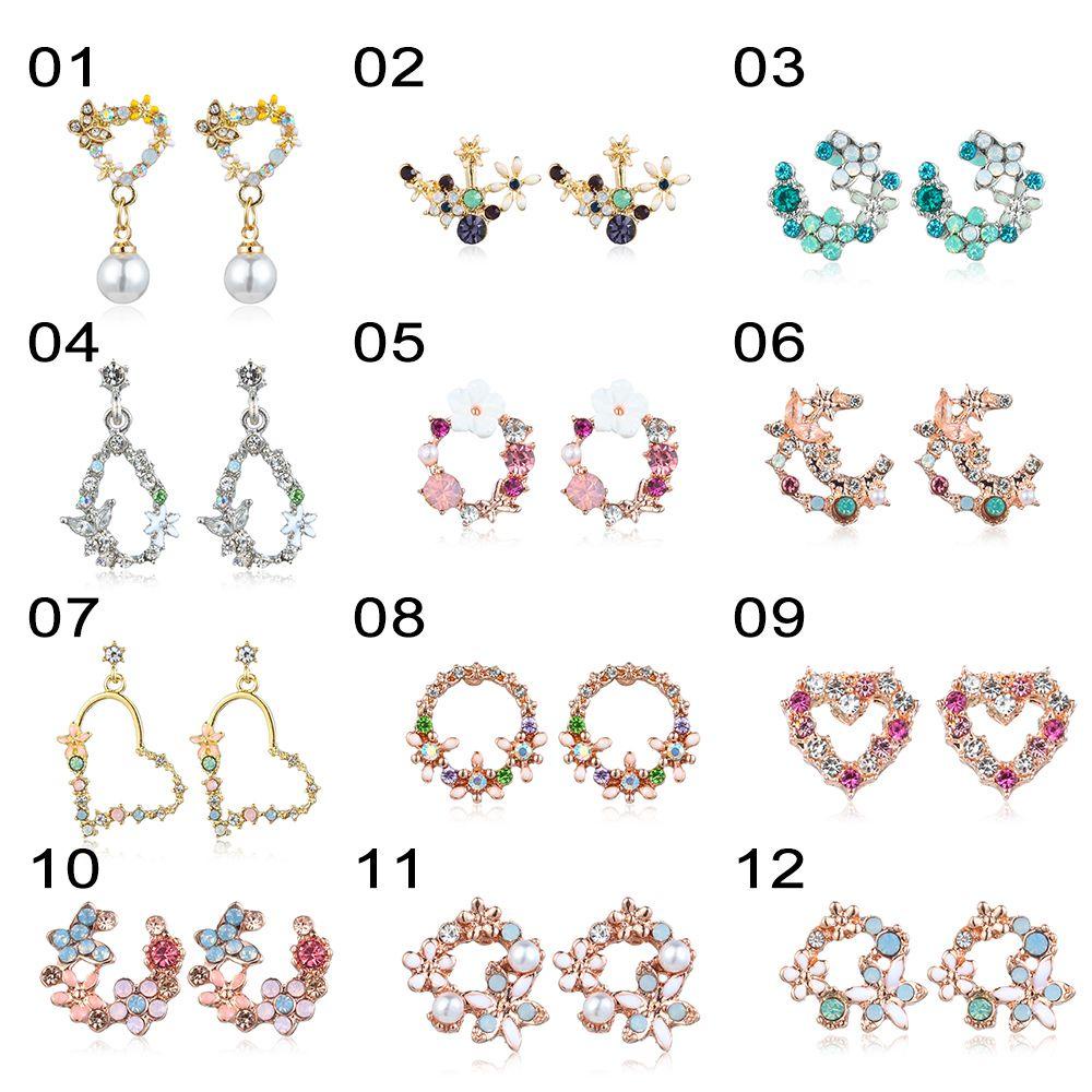 Anting Bunga LILY Manis Wanita Fashion Wreath Cirlce