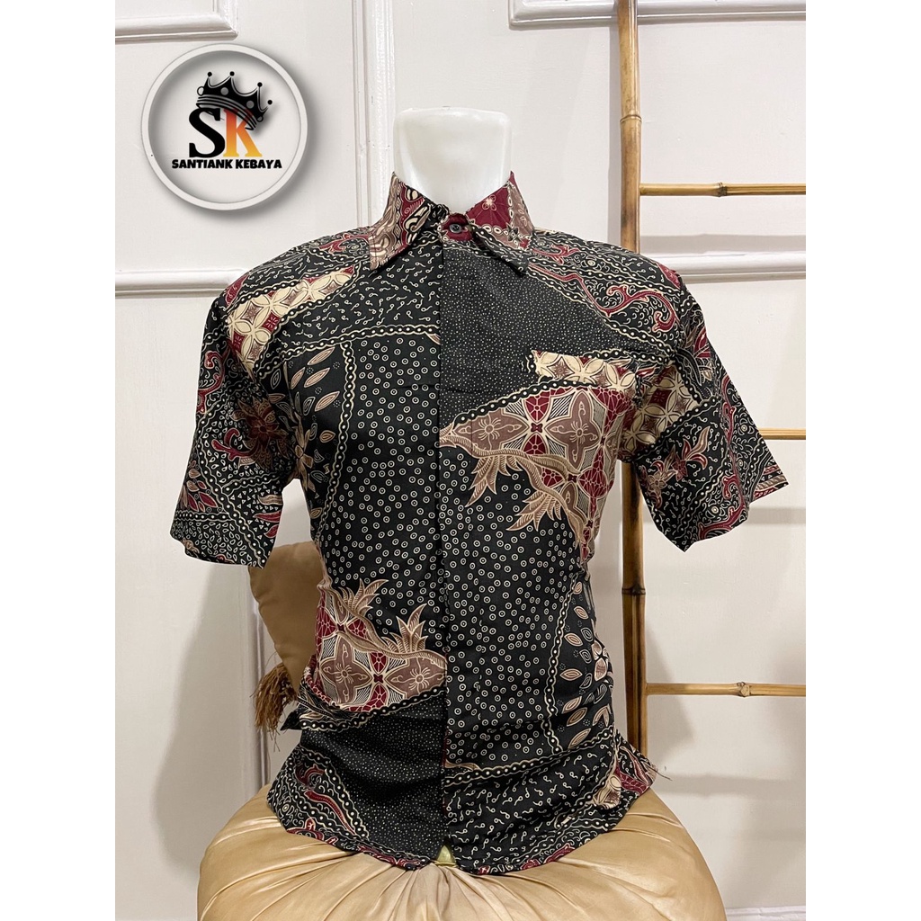 Kemeja Batik Pria Lengan Pendek Batik Kondangan Pria Baju Pesta Pria By Santiank Kebaya