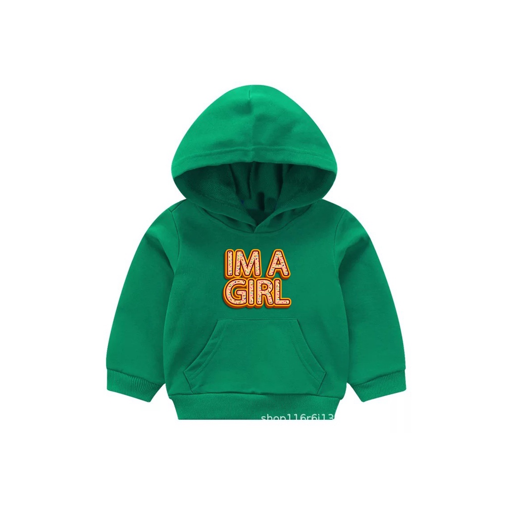 Hoodie im girl Anak Fleece Pakaian Anak