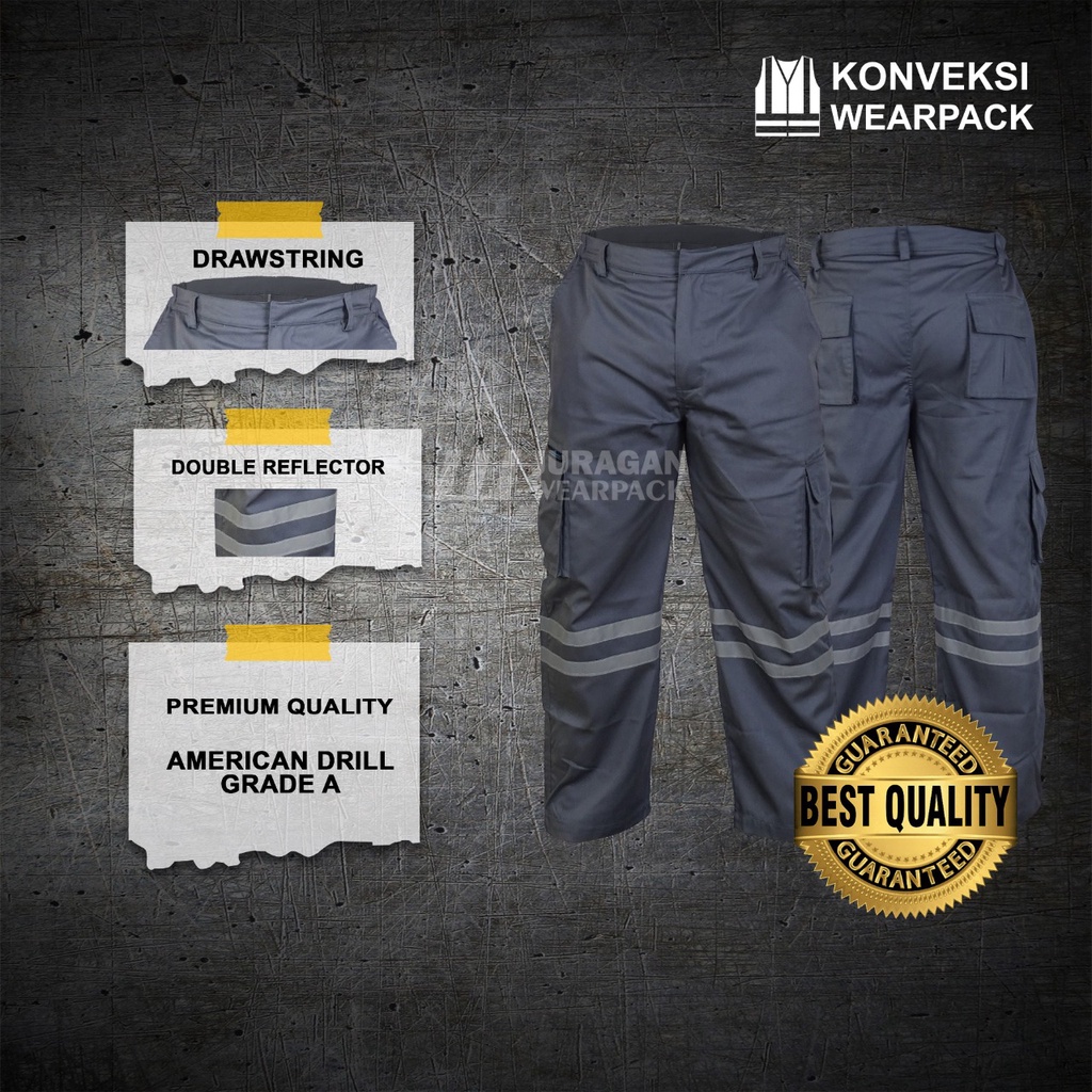Celana Wearpack Safety Warna Abu Tua