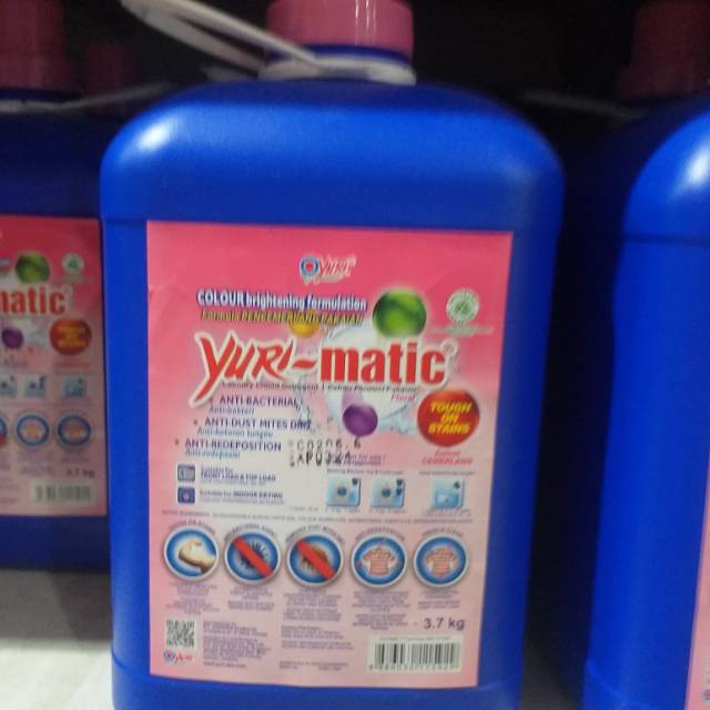 YURI-MATIC DETERGENT jerigen 3.7 Liter