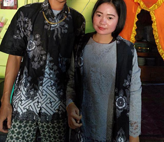 Zola_batik Couple Kebaya Brokat Selendang Ayushita - Monaka