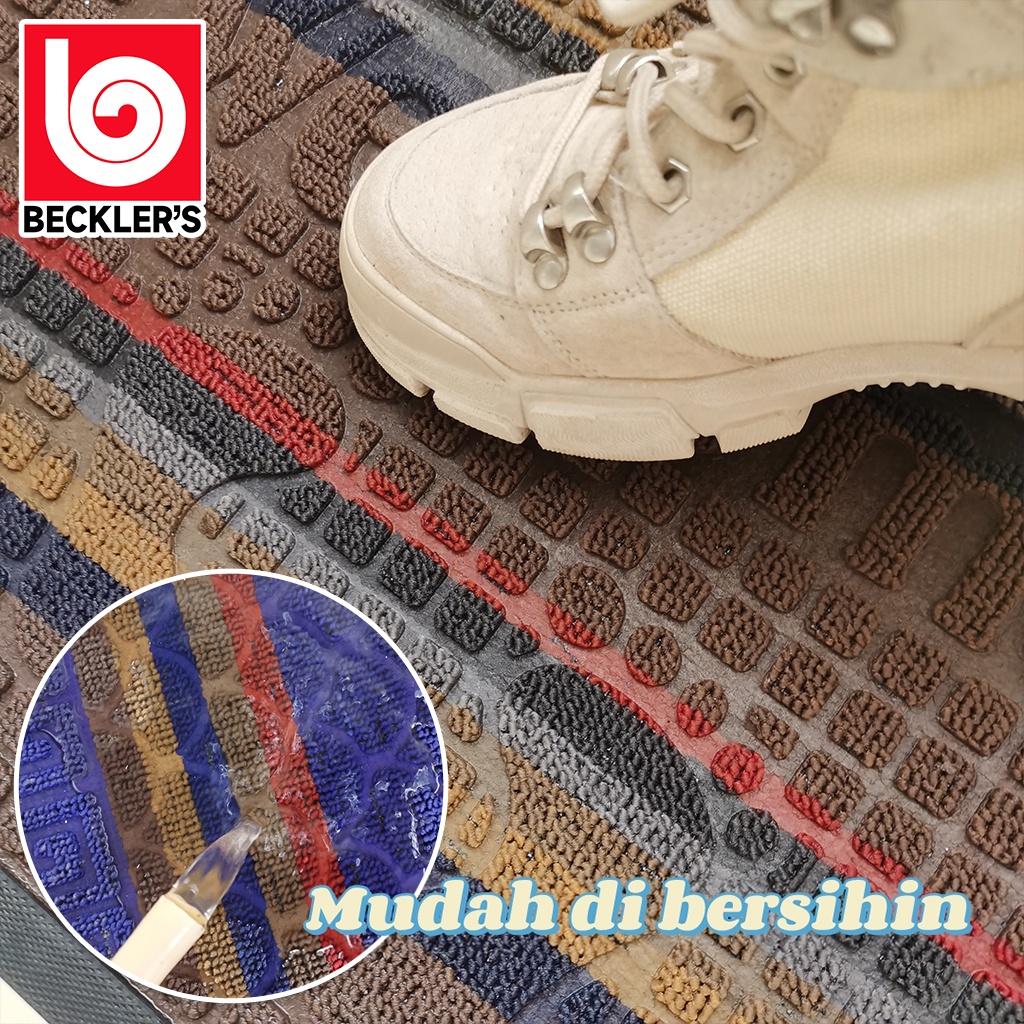 Keset Kaki Beludru Setengah Lingkaran Terbaru Bahan Karet Bulu Anti Slip 40X60cm