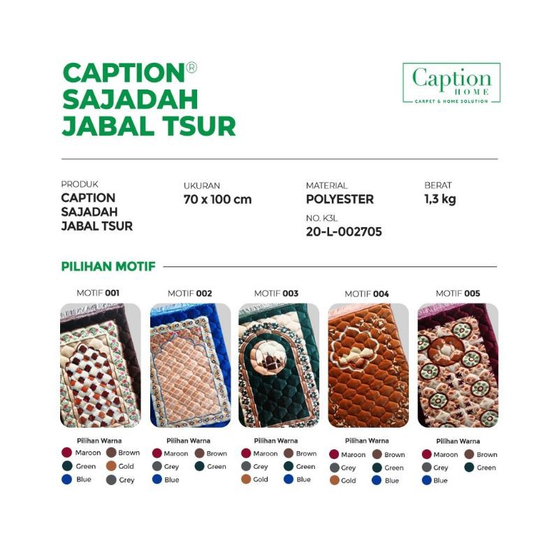 Sajadah arizona jabal nur, jabal tsur caption home