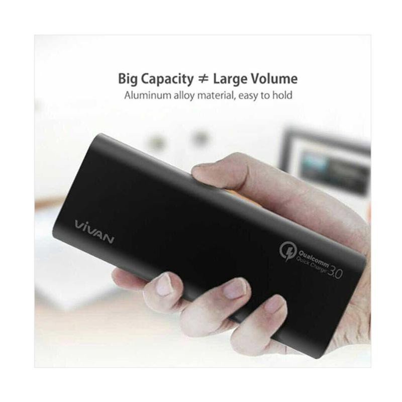 Vivan Power Bank VPB-M20 20400 mAh - Hitam