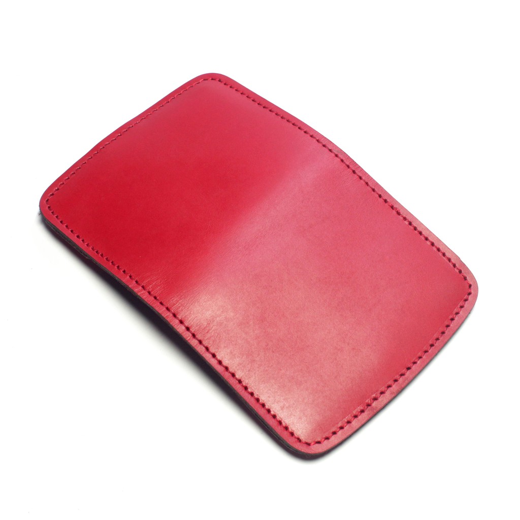 dompet kartu kulit asli model dua warna card wallet kancing - PHWL939