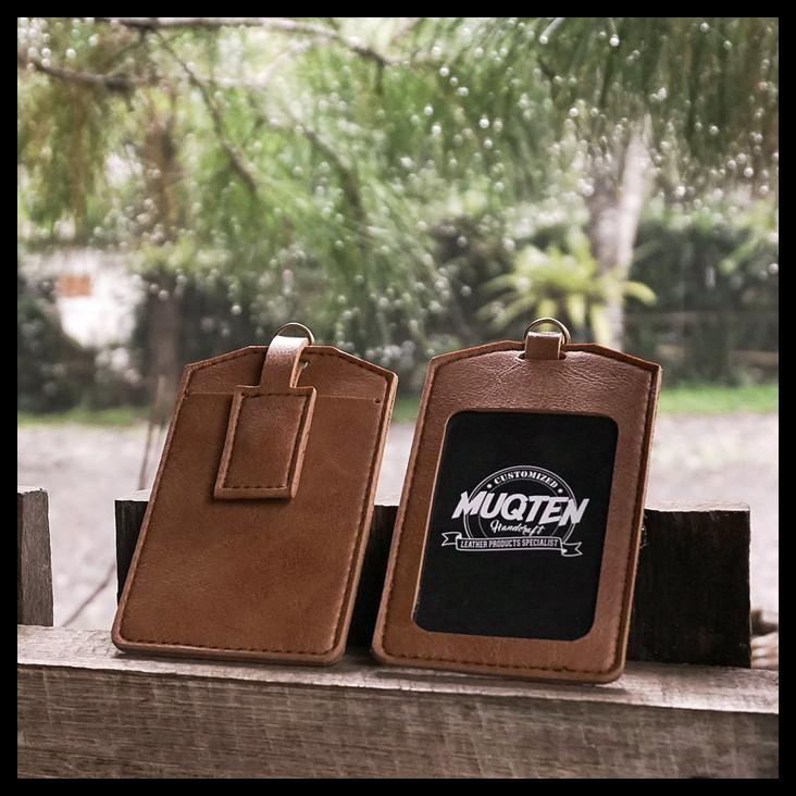 

TERBARU NAME TAG ID CARD HOLDER PATUK KALUNG PREMIUM ID BADGE LEATHER TERBARU