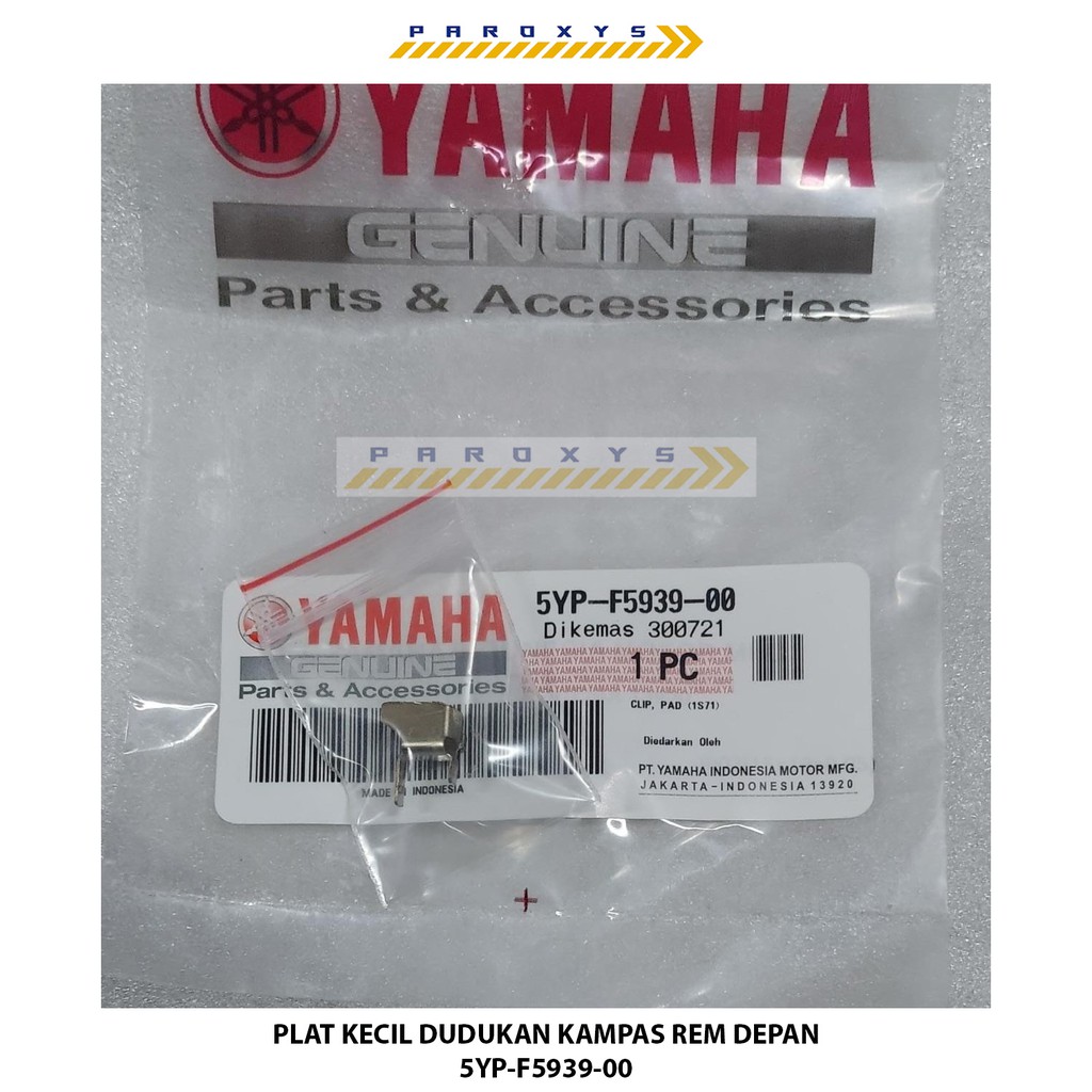 PLAT KECIL DUDUKAN KAMPAS REM DEPAN 5YP-F5939-00 MIO SMILE J GT VIXION XEON RC GT SOUL GT  ORI YGP