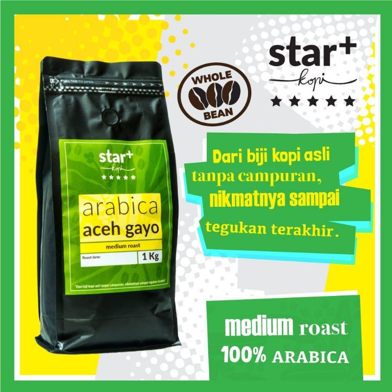 

Star Kopi Arabica Aceh Gayo 1kg 1000gram