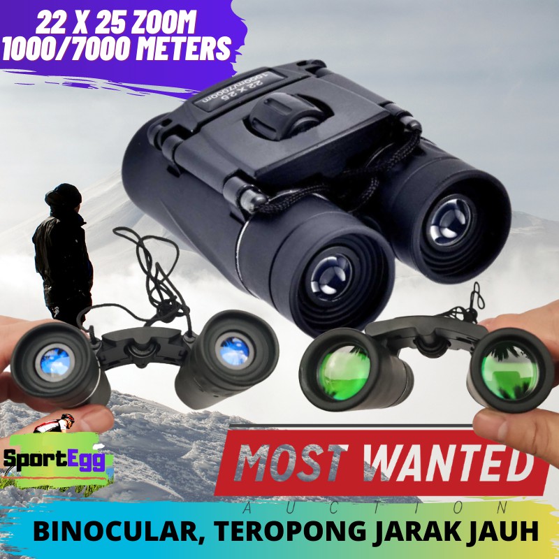 BINOCULAR TEROPONG JARAK JAUH. TEROPONG KECIL LIPAT. KEKER