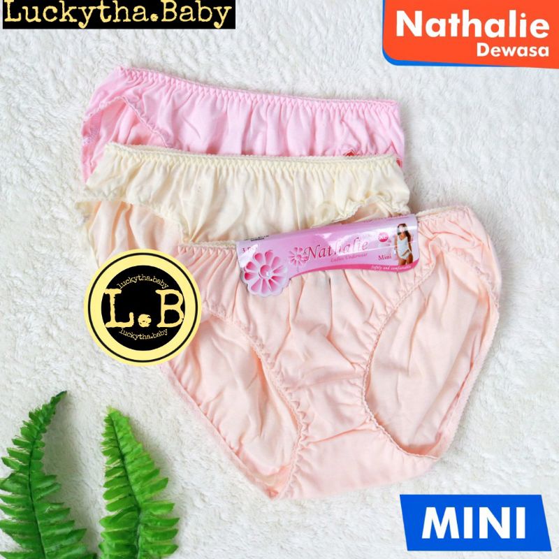 Nathalie 3pc_cd wanita dewasa Nathalie mini/celana dalam wanita Natali hight quality nyaman di pakai