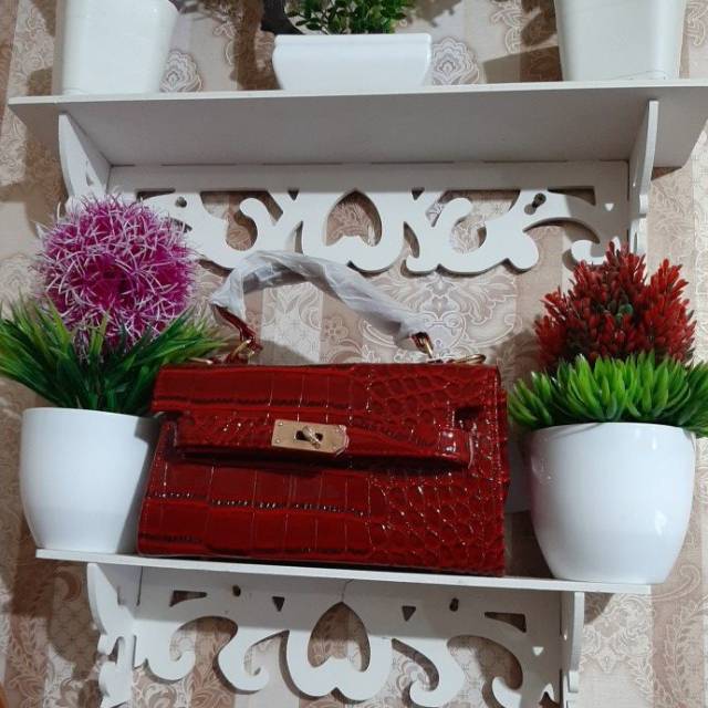 Tas pesta Hermes croco replika