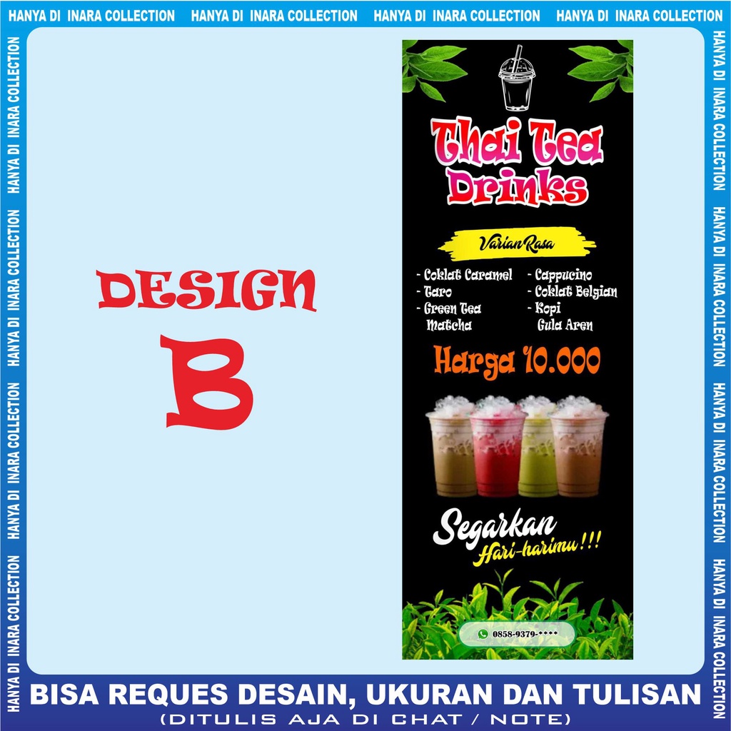 PROMO Spanduk Boba Berdiri