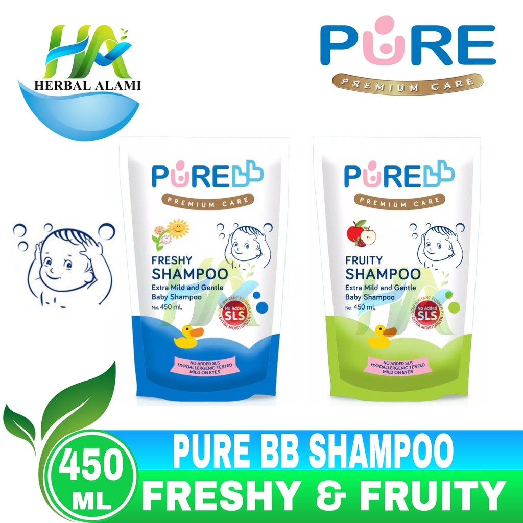 PureBB Shampoo REFFIL Isi 450ml