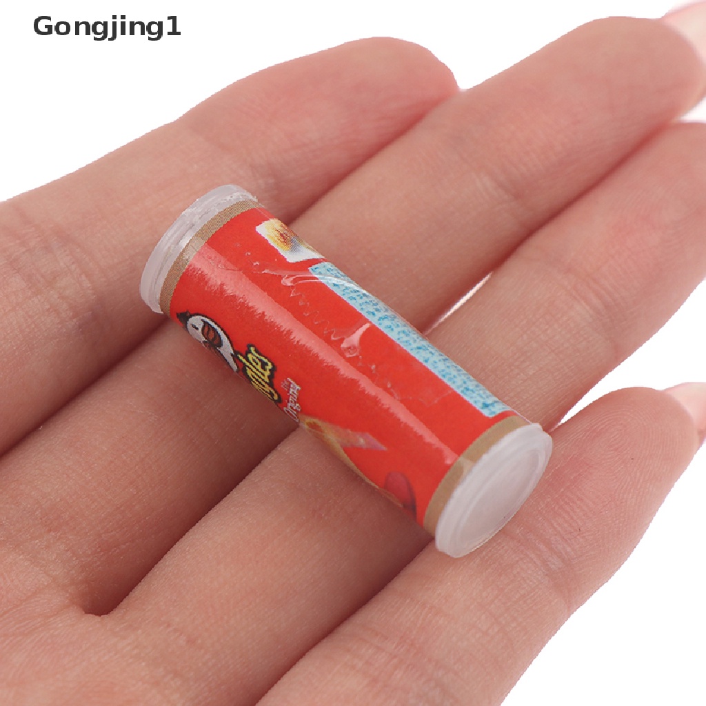 Gongjing1 1 set / 3 pcs Miniatur Botol Keripik Kentang Untuk Dekorasi Rumah Boneka