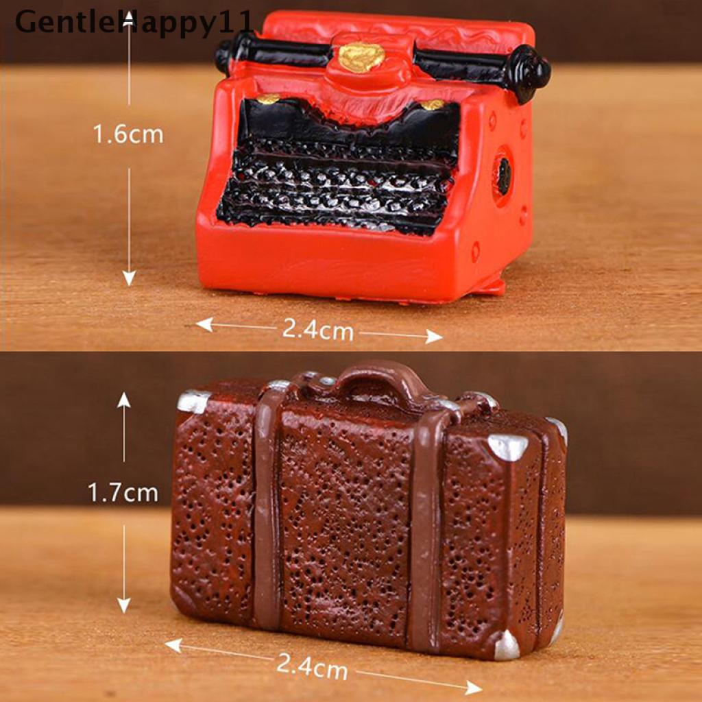 Gentlehappy Miniatur Furnitur Rumah Boneka Diy Gaya Retro