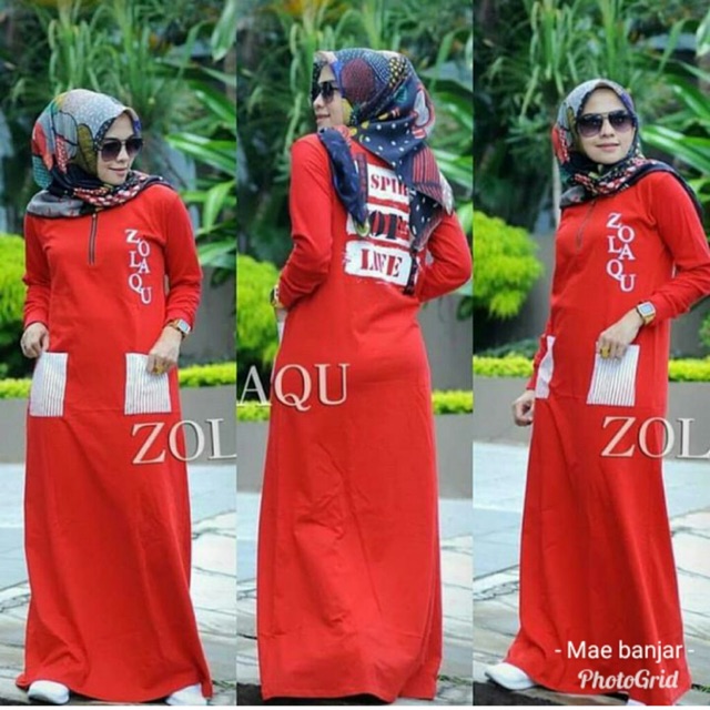 Zolaqu Gamis Merah Orginal