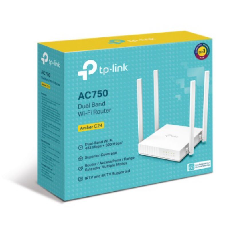 Linnetshop-TP-LINK DUAL BAND WI-FI ROUTER ARCHER C24