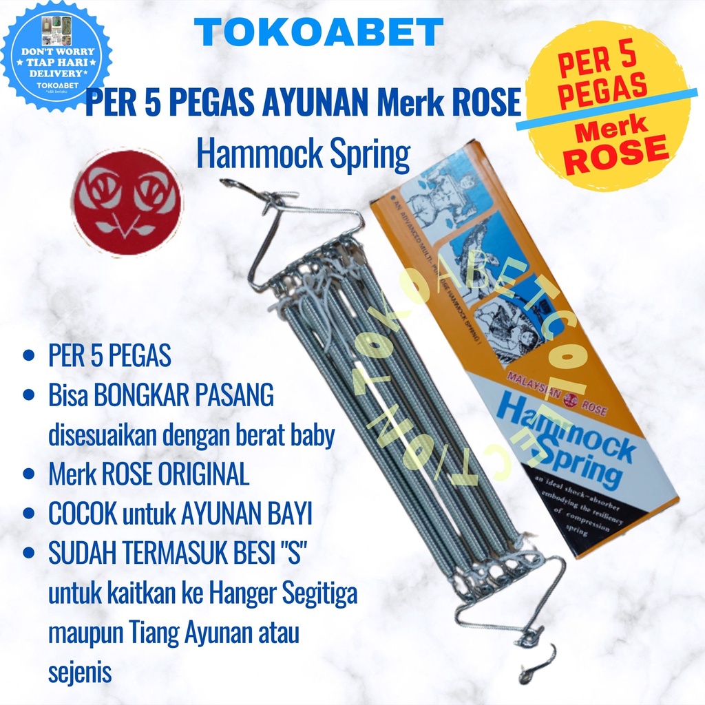 PROMO PER 5 PEGAS Merk ROSE Ayunan Bayi Anak untuk perlengkapan tidur bayi kebutuhan baby TOKOABET