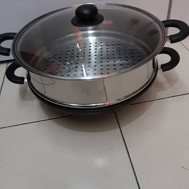 Wok n steamer 30cm bima