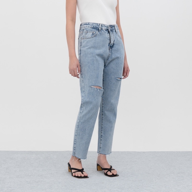 VIERLIN - Jeans 8021 - RIPPED JEANS HW