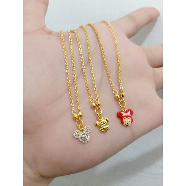 KALUNG ANAK LIONTIN PERAK 925 LAPIS MAS