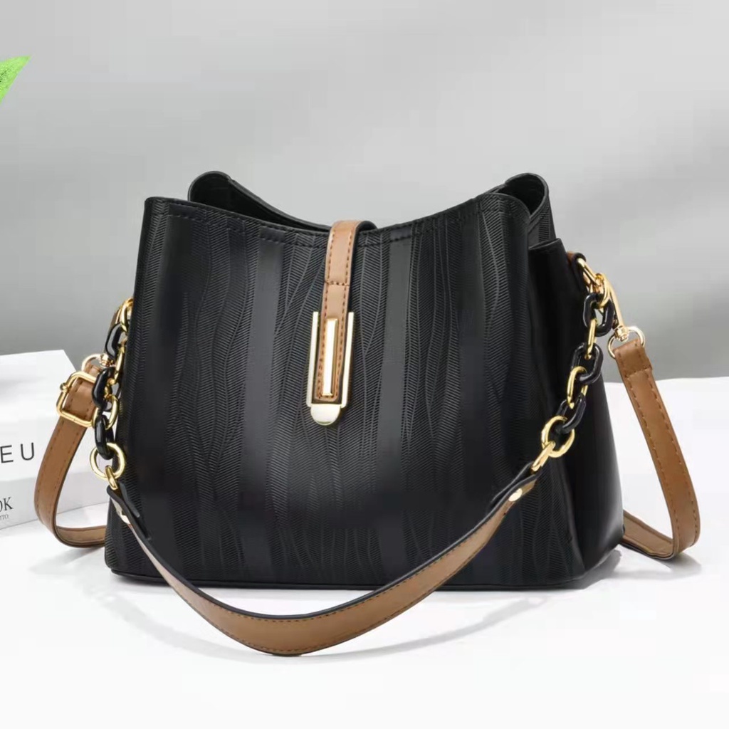 9160 TAS WANITA IMPORT SLEMPANG HANDBAG [1KG 2PC] PERFECT CORNER