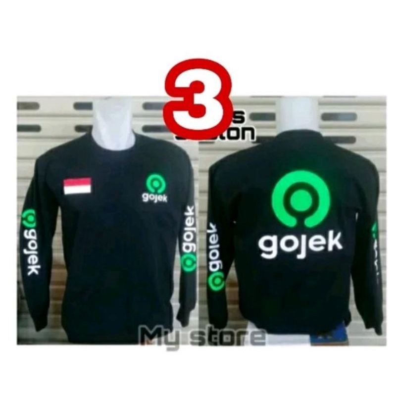 Kaos sablon Dtf driver ojol lengan panjang/kaos distro ojol