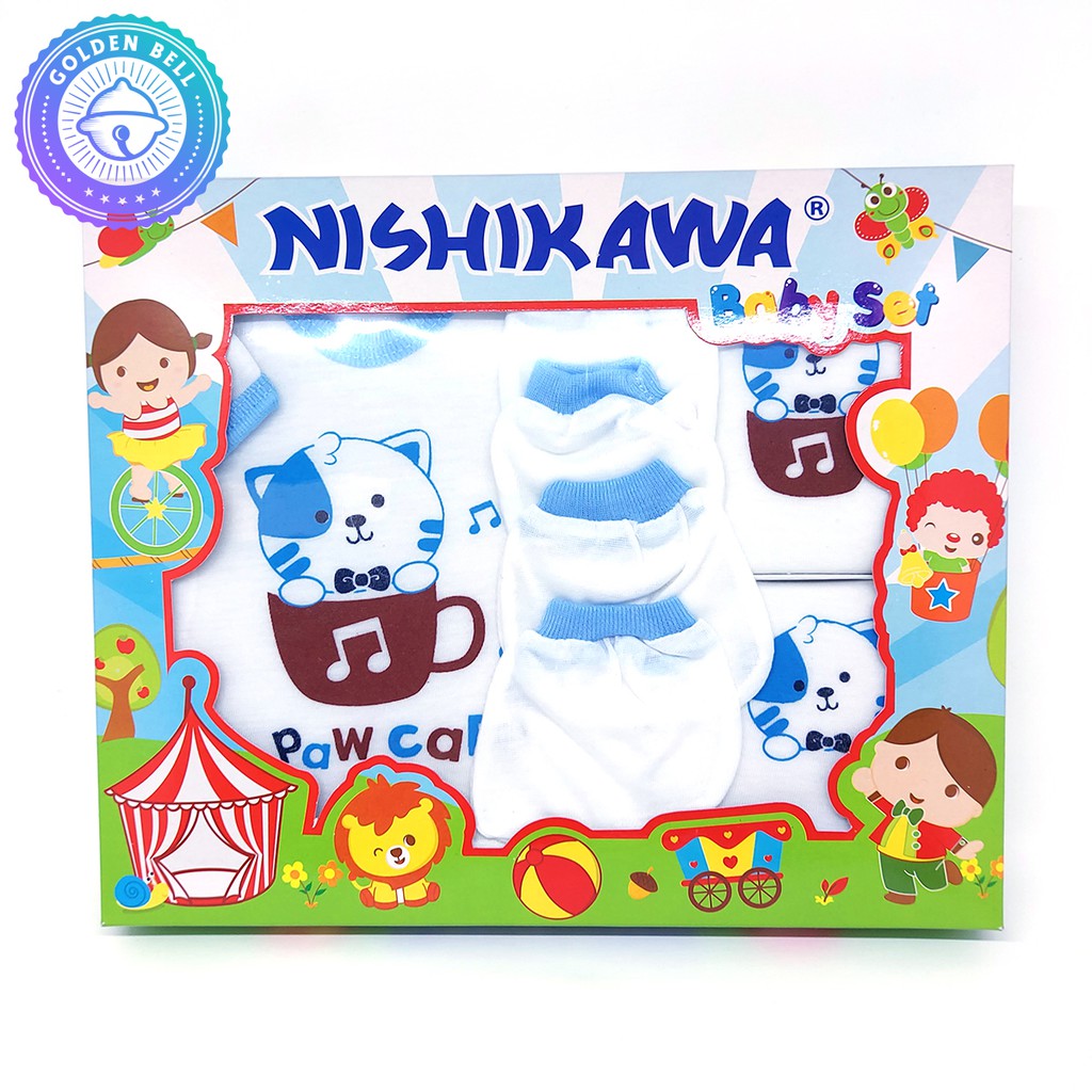 Paket Hadiah Hampers Baju Set Bayi - Baby Gift Set Newborn Nishikawa Biru