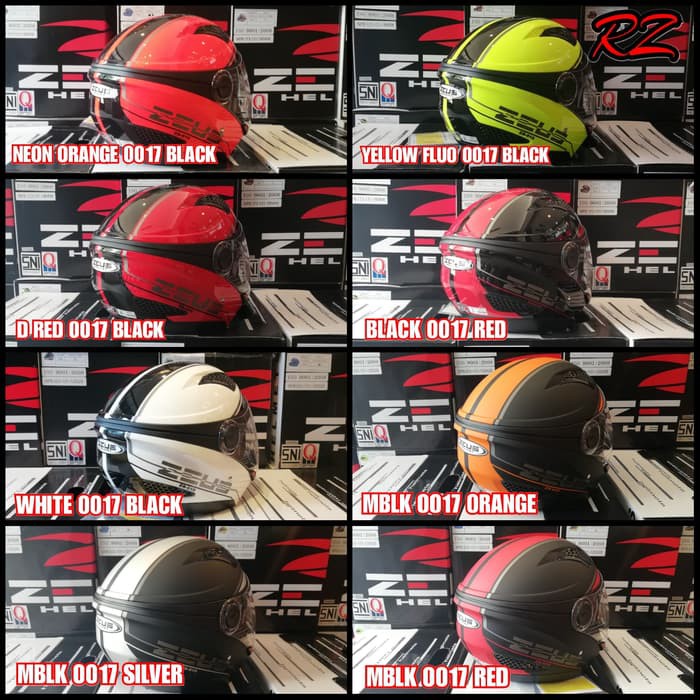 helm zeus zs610 grafik 0017 half face