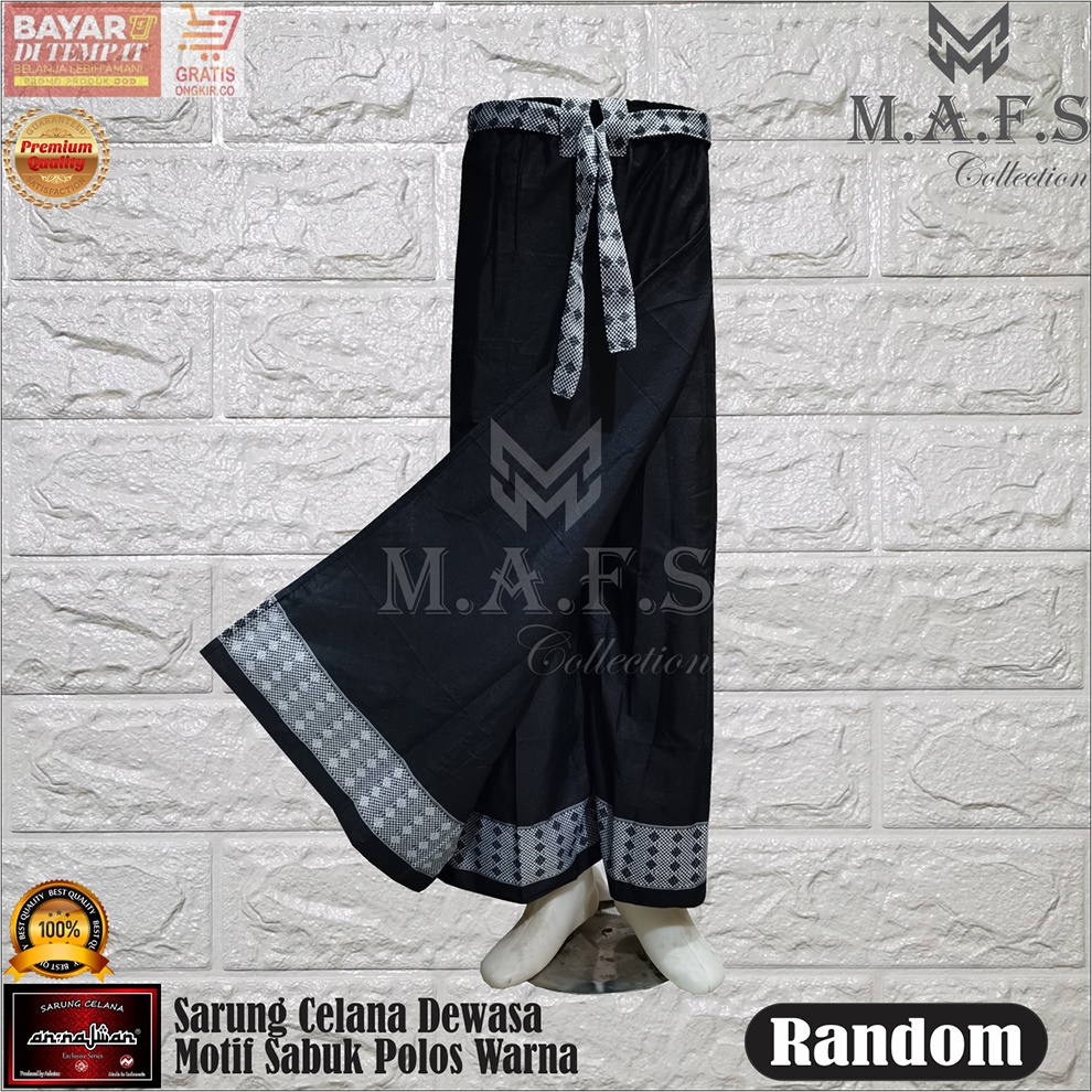 SARUNG CELANA DEWASA MOTIF SABUK POLOS WARNA