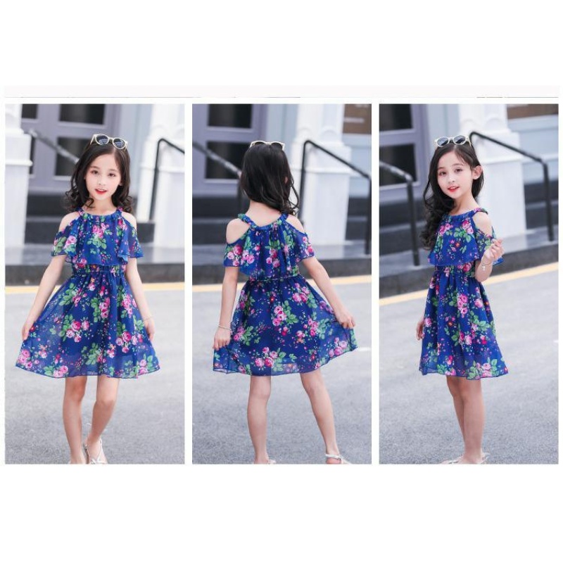 2 - 7 Tahun | Dress Ji Hyun - Dress Anak Perempuan Korea Style Anak Perempuan Dres Sabrina ZR Vedia