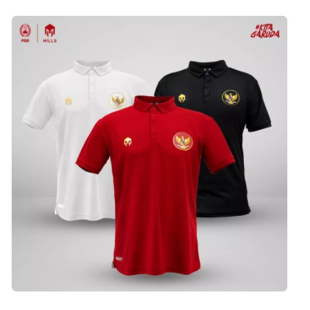 Kaos Polo Timnas Indonesia Mills Garuda Official AMD