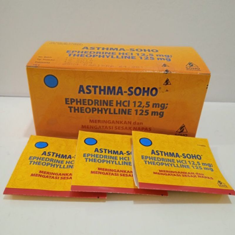 Asthma-soho Tablet - Mengatasi dan Meringankan Sesak Nafas / Per Strip'
