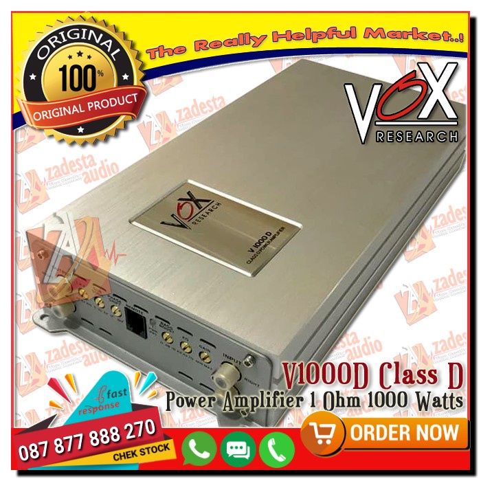 POWER MONOBLOCK VOX RESEARCH V1000D MONOBLOK V 1000D CLASS D V1000
