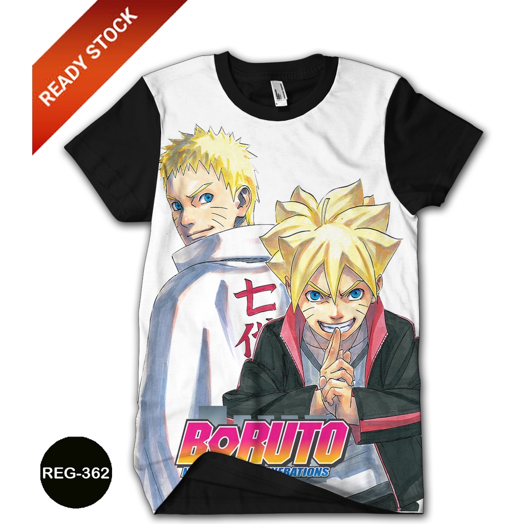 Baju Boruto Naruto Hokage  Baju Naruto Uzumaki Kartun Animasi Anak REG-362
