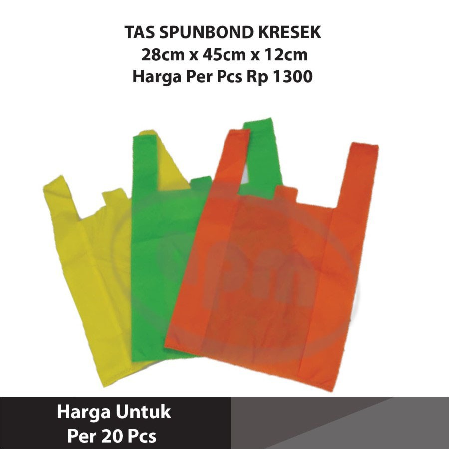  Tas Kresek  Spunbond 28cm x 45cm x 12cm Shopee Indonesia