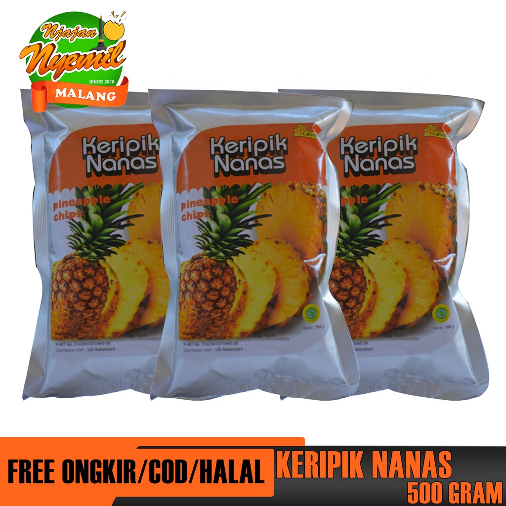 

KERIPIK BUAH NANAS KEMASAN 500 GRAM