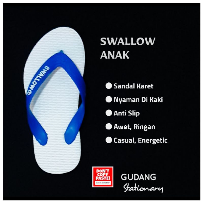 Sandal Jepit Anak Boy Girl SWALLOW