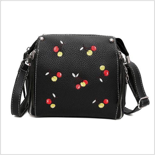 Cute Cherry Slingbag Import / Shoulder Bag Tas Selempang wanita Korea Pastel Lucu