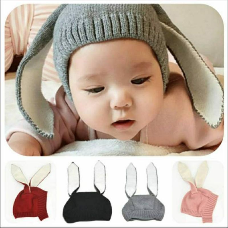 Topi kupluk model telinga KELINCI/ BUNNY