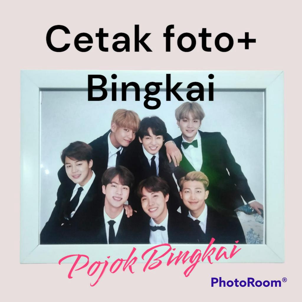 COD - Cetak Foto 40 x 60 Plus Bingkai Minimalis custem foto + Frame minimalis