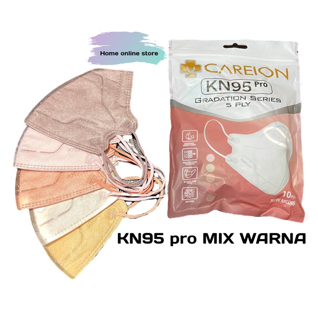 cod / masker kn95 pro mix warna / masker kn95 pro face mask / kn95 pro / masker 5ply isi 10pcs