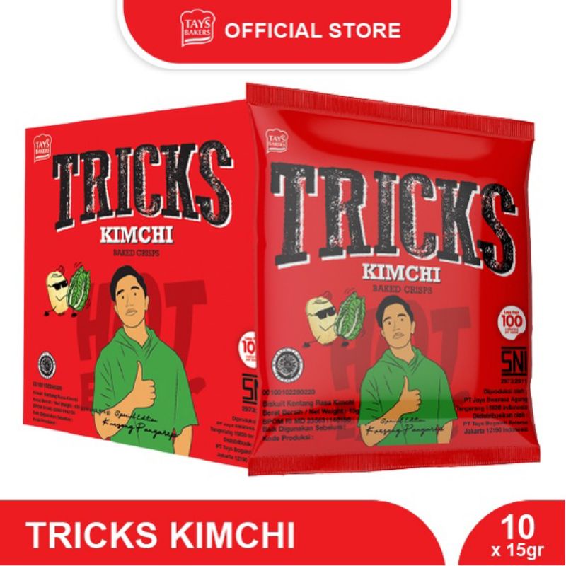 

snack TRICKS KIMCHI TRIK 1 BOX 10pcs trick bulgogi @12gr