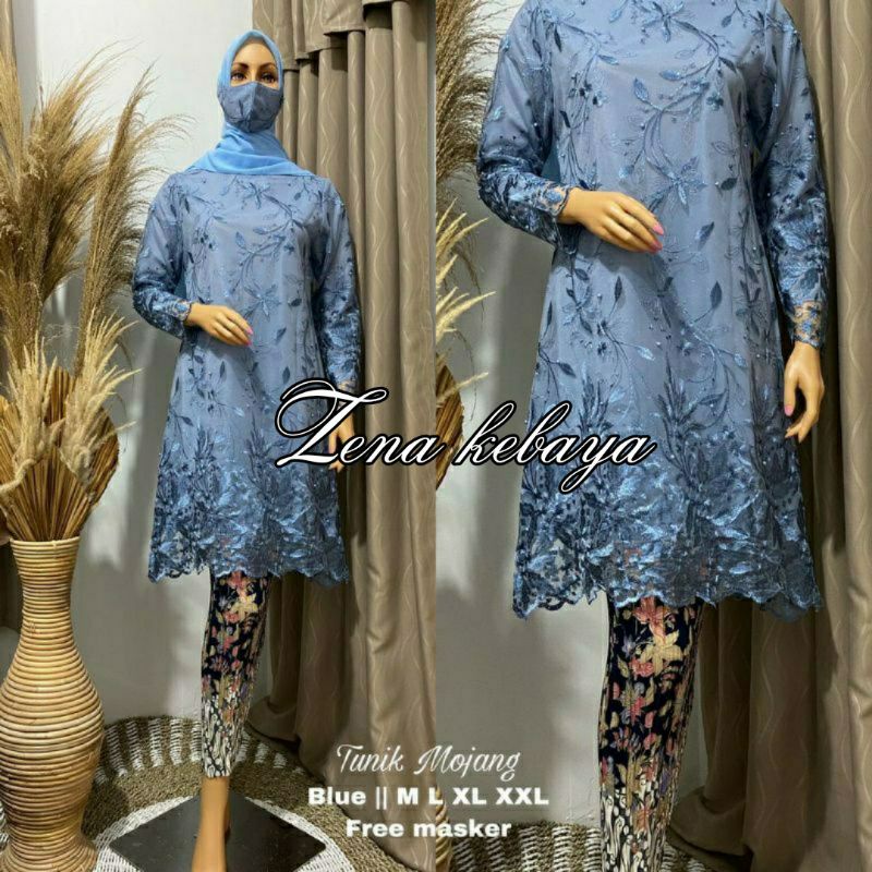 SET KEBAYA MODERN KEBAYA TUNIK TULLE KEBAYA WISUDA KEBAYA PESTA